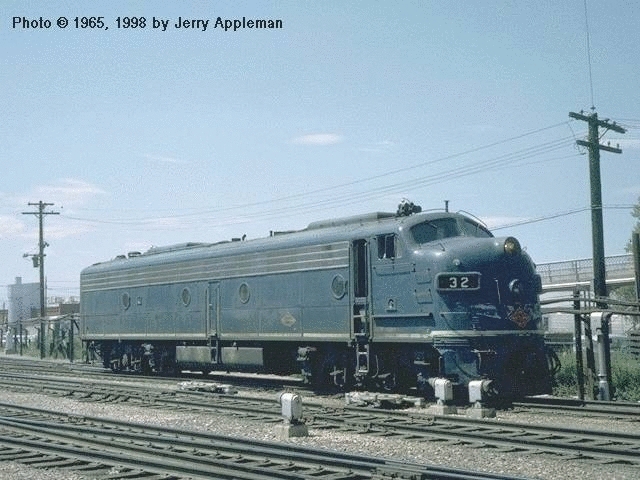 E-8A 32 at Union Station - Denver Colorado - August 1965