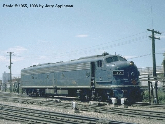 E-8A 32 at Union Station - Denver Colorado - August 1965