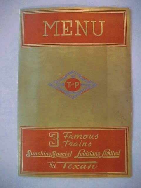 1943 Menu - cover