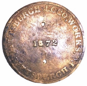 1872 Builders Plate  - Grace Museum - Abilene, Texas