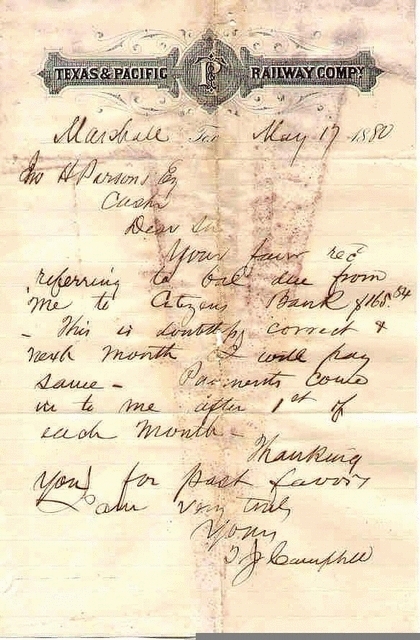1880 Letterhead