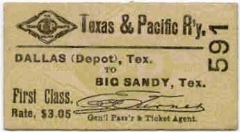 1901 Ticket front