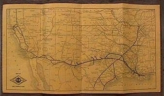 1930 Timetable map
