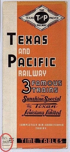 1937 Timetable cover