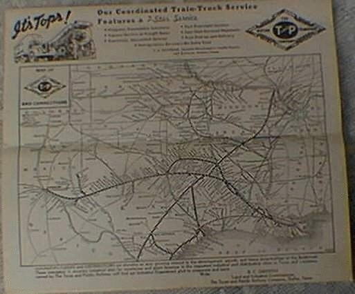 1942 Timetable map