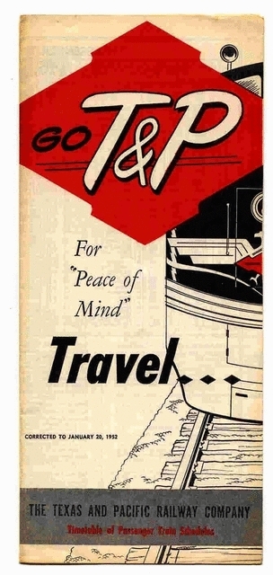 1952 Timetable cover