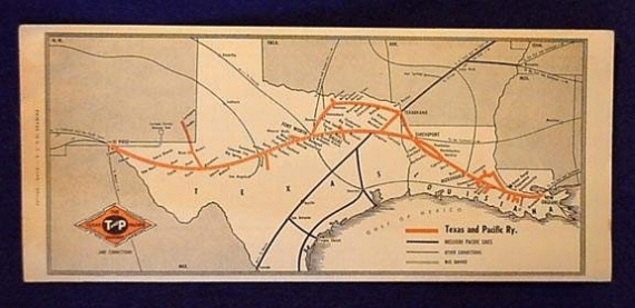 1958 Timetable map