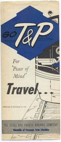 1956 Timetable cover
