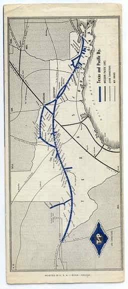 1956 Timetable map