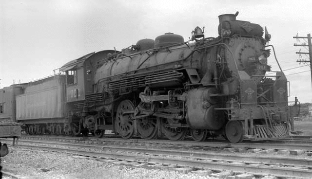 4-6-2 701 near Cisco Texas - 26 June 1948