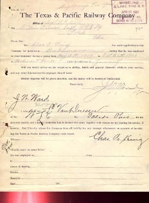 1909 Letter 01 April