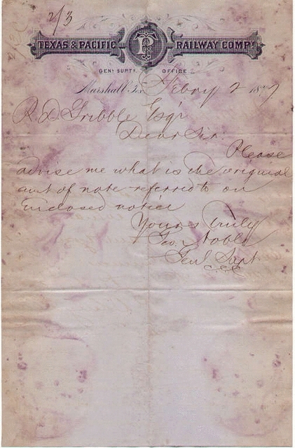 1877 Letterhead