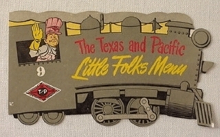 Little Folks Menu