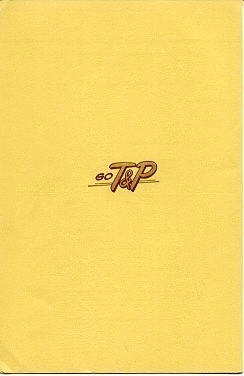 1941 Funtour Menu - reverse