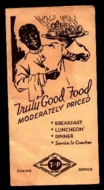 Menu c1930s