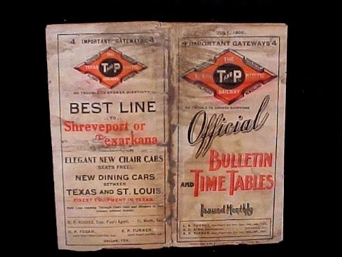 1905 Timetable - cover