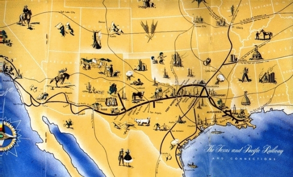 1948 Timetable - map
