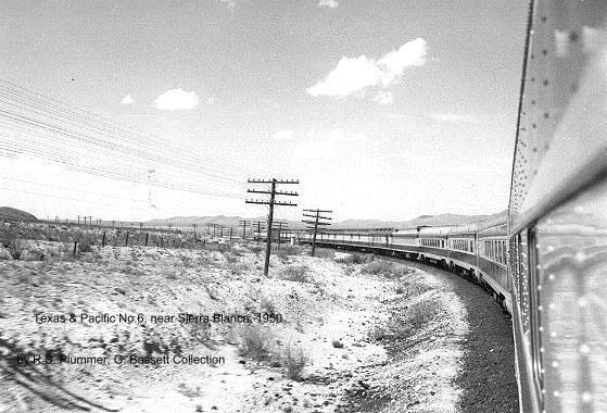 Train No. 6 near Sierra Blanca - 1950