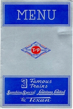 Menu - 8 July 1943 (cover)