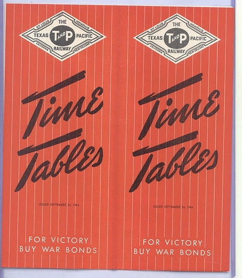 1944 Timetable - September