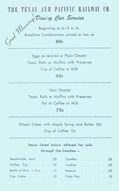 Breakfast Menu