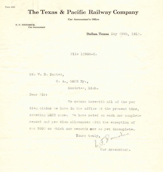 1913 Letterhead