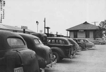 Odessa TX parking lot c1949