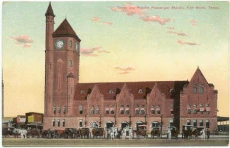 Original T&P Station - Postcard
