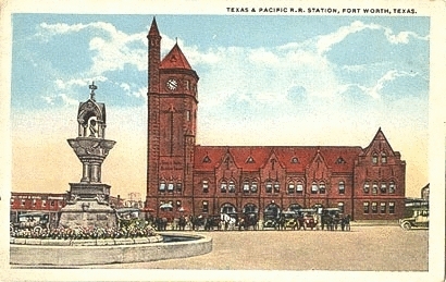 Original T&P Station - Postcard