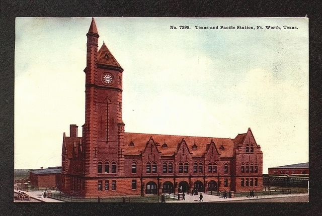Original T&P Station - Postcard c1900s