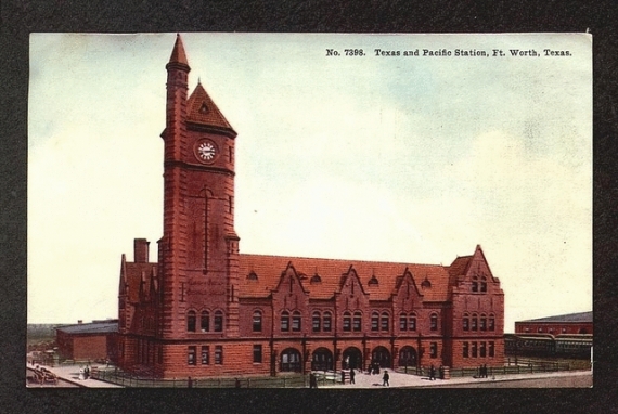 Original T&P Station - Postcard c1900s