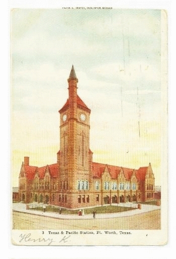 Original T&P Station - Postcard c1907
