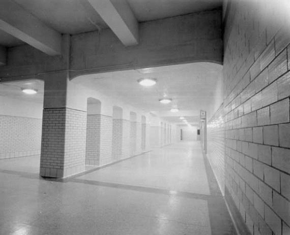 Existing T&P Station - Hallway to Platform