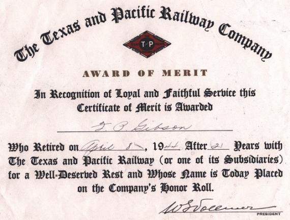 Certificate of Merit