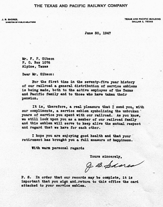 1947 Letterhead