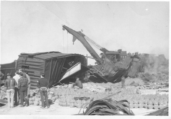 Train wreck in Monahans Texas