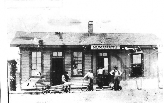 Monahans Depot in 1890
