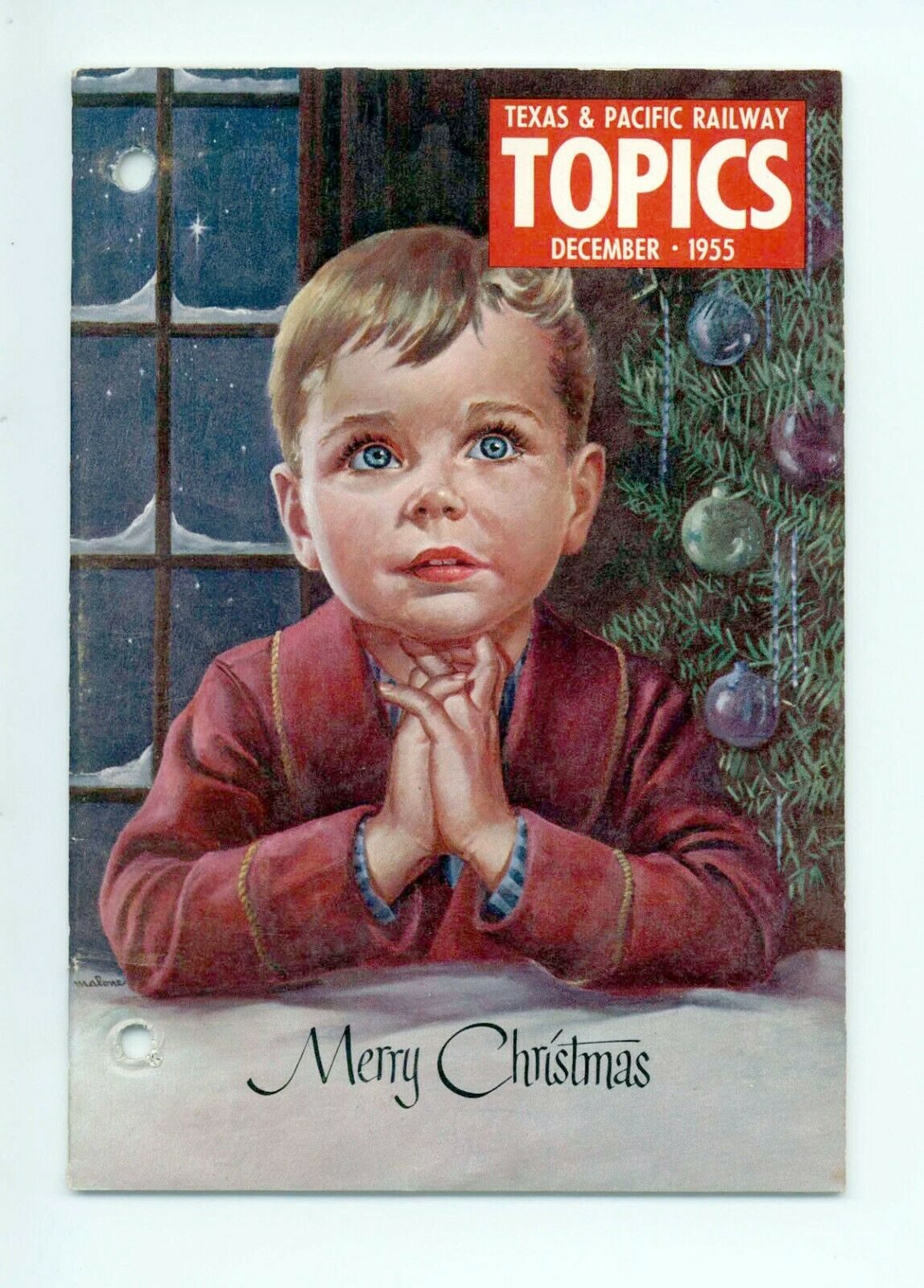 Texas & Pacific Railroad "Topics" December 1955