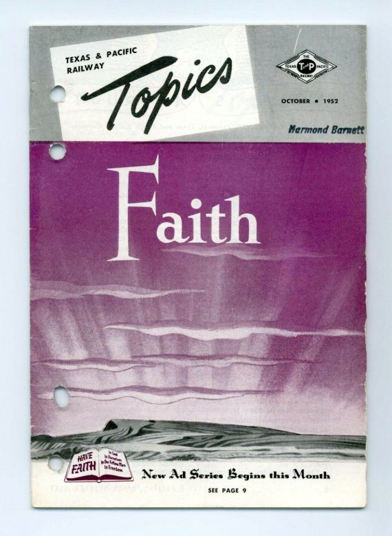 Texas & Pacific Railroad "Topics" October 1952