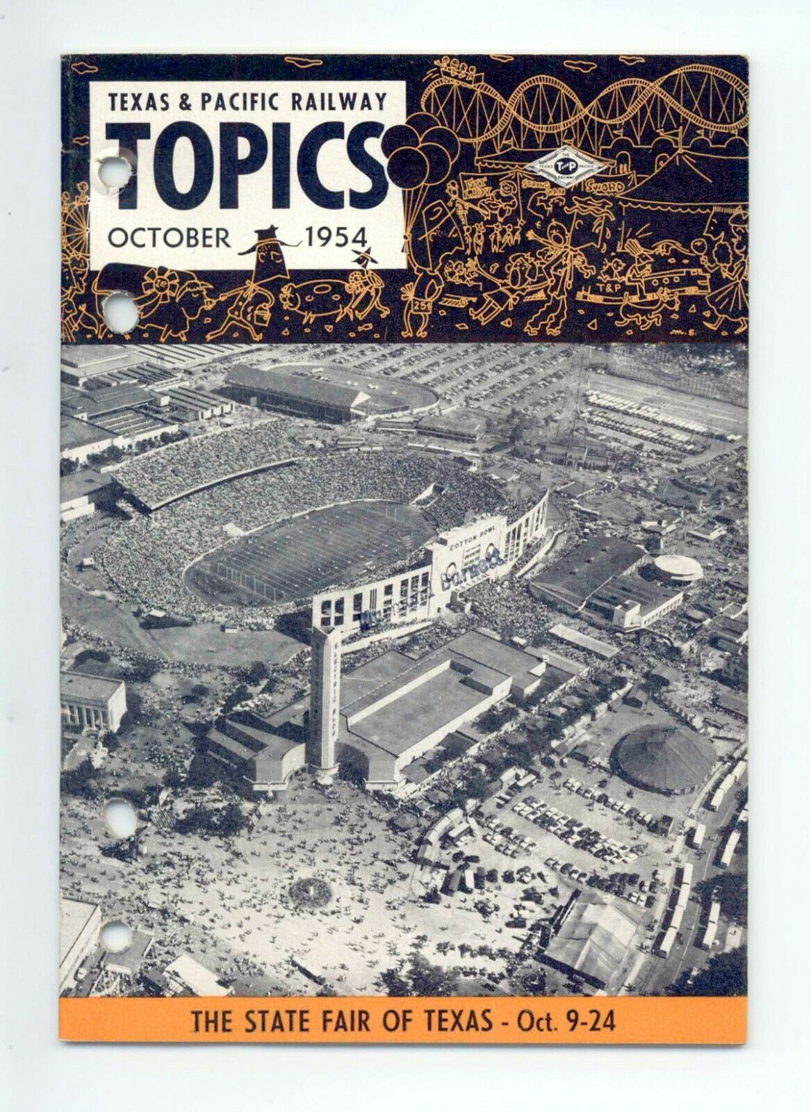 Texas & Pacific Railroad "Topics" October 1954