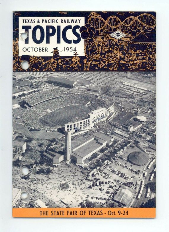 Texas & Pacific Railroad "Topics" October 1954