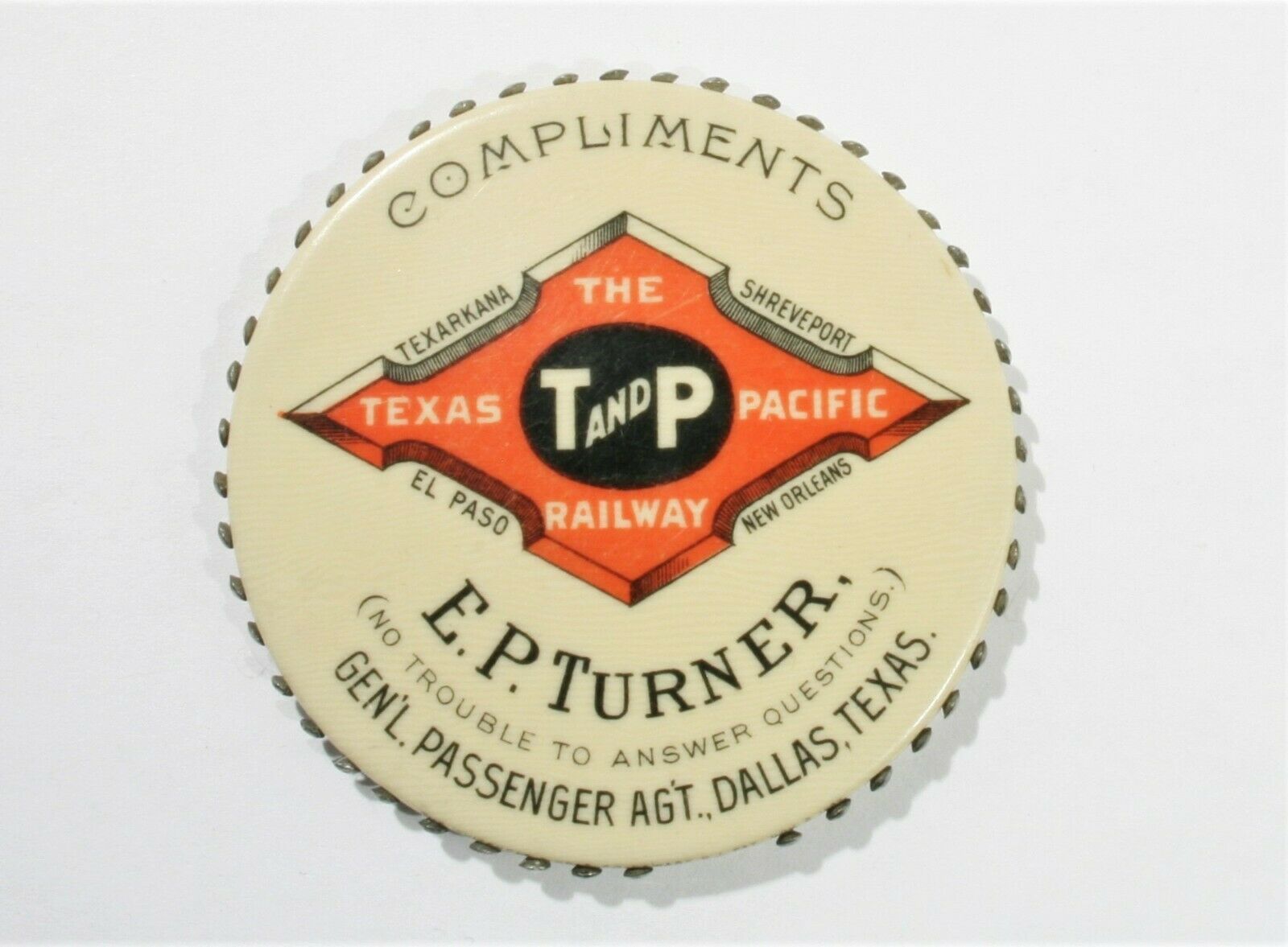 T&P Vintage Advertising Mirror