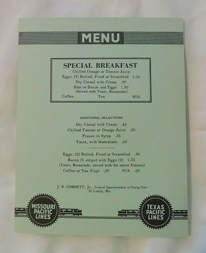 Breakfast Menu