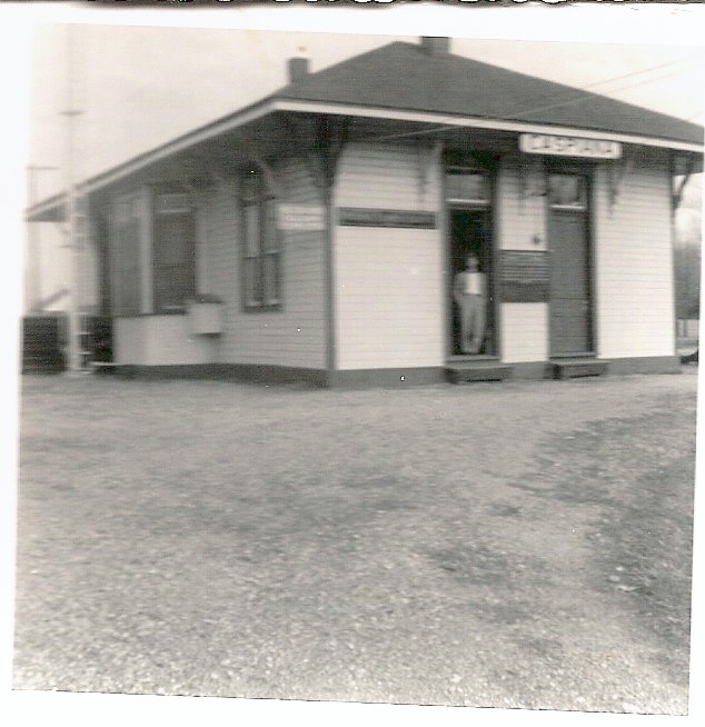 Caspiana Louisiana Depot circa 1955, W.F. Glass, Agent