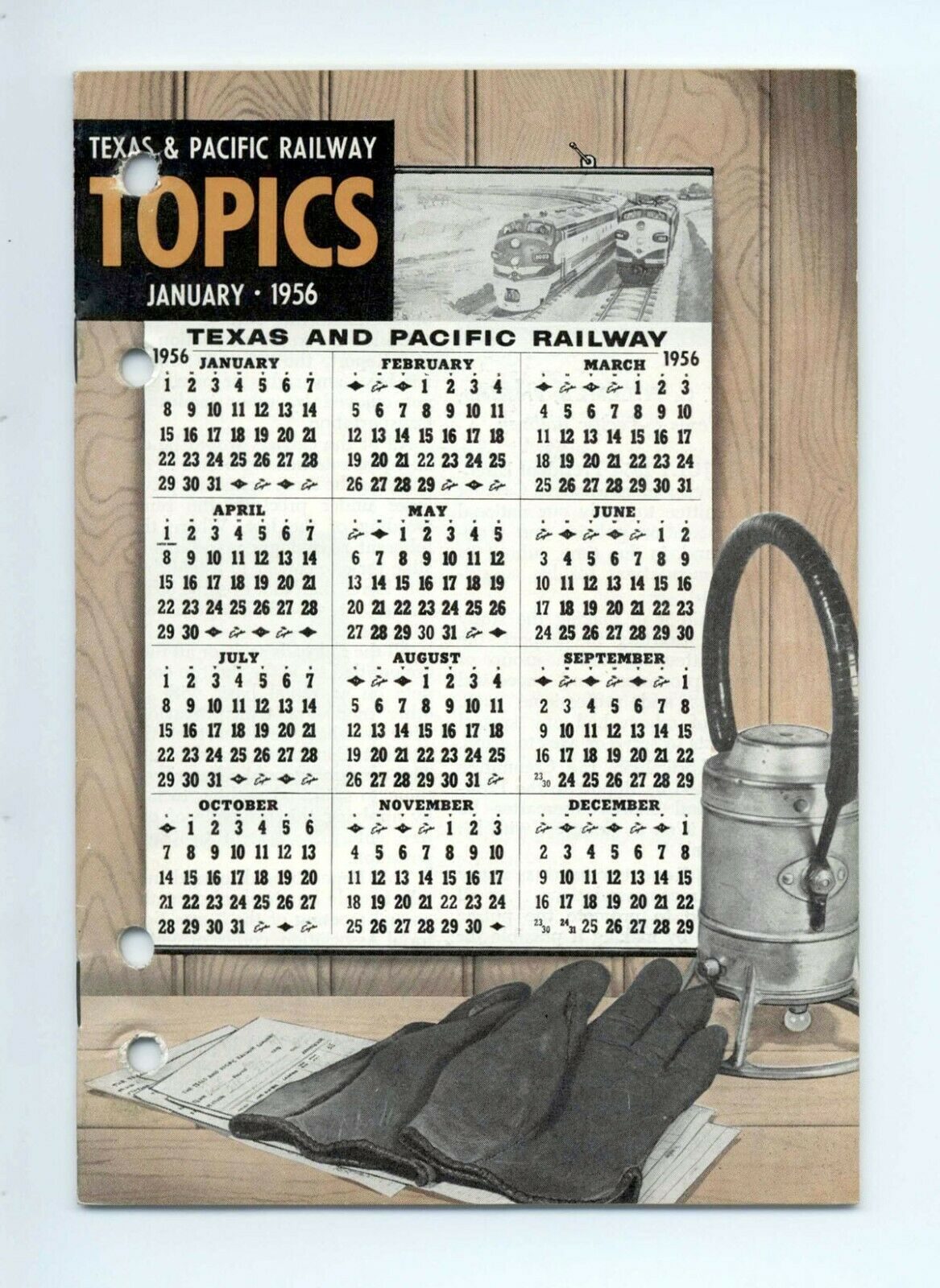 Texas & Pacific Railroad "Topics" January 1956