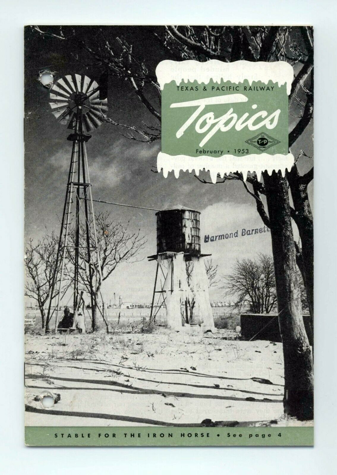 Texas & Pacific Railroad "Topics" February 1953