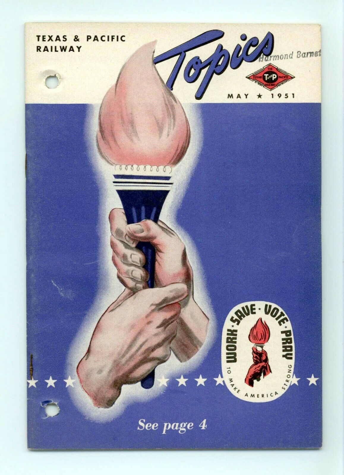 Texas & Pacific Railroad "Topics" May 1951