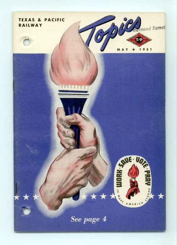 Texas & Pacific Railroad "Topics" May 1951