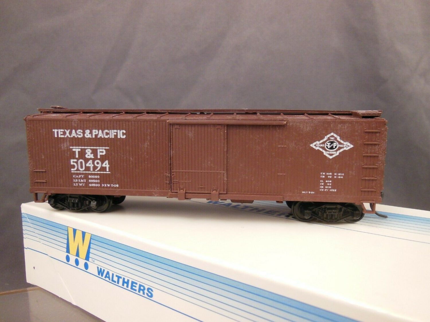 WALTHERS T&P WOOD 40' BOX CAR #50494