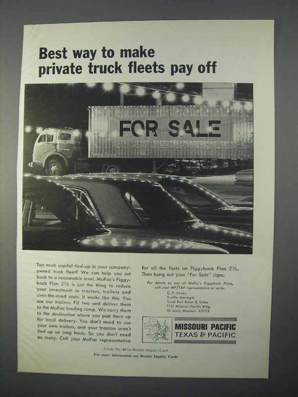 1966 Missouri Pacific Texas & Pacific Railway Ad